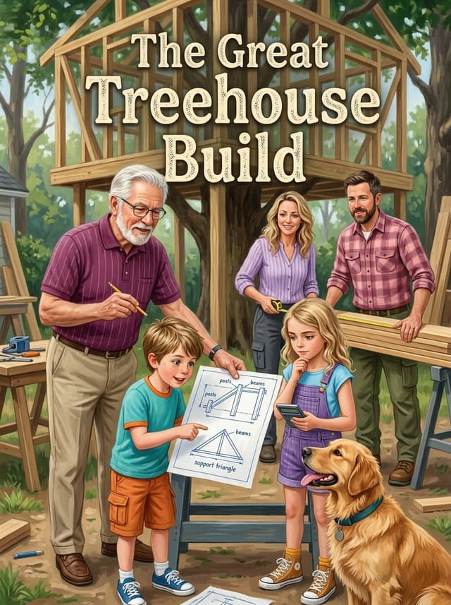 The Great Treehouse Build — sample book cover