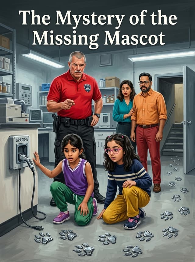 The Mystery of the Missing Mascot — sample book cover